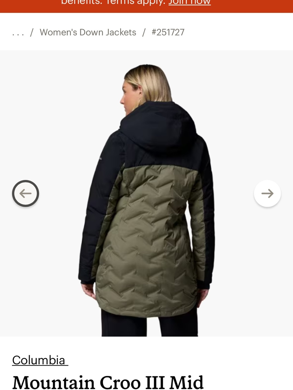 Columbia down jacket medium - Picture 2 of 6